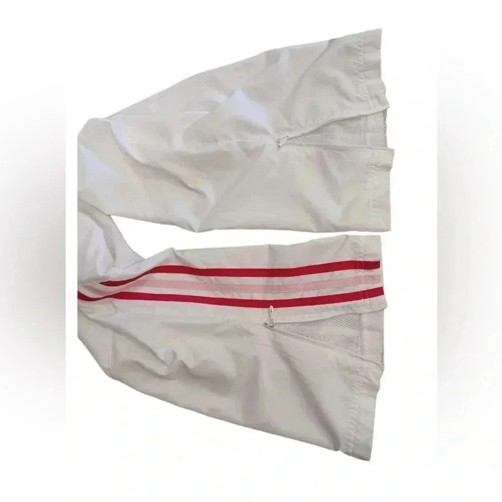 Adidas Vintage Lined White Red Track Pants Size Large - Picture 6 of 11